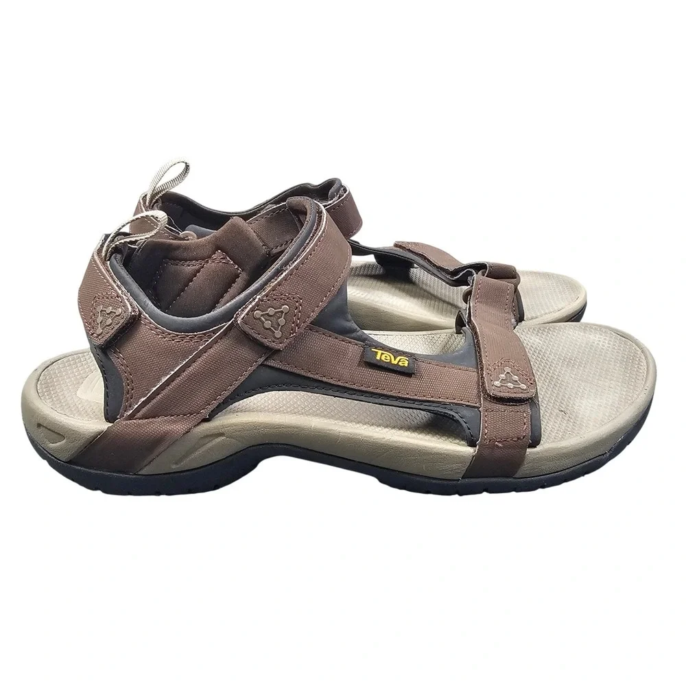 Teva Meacham Sandals Mens Size 13 Brown Hiking Water Shoes Adjustable 1110392